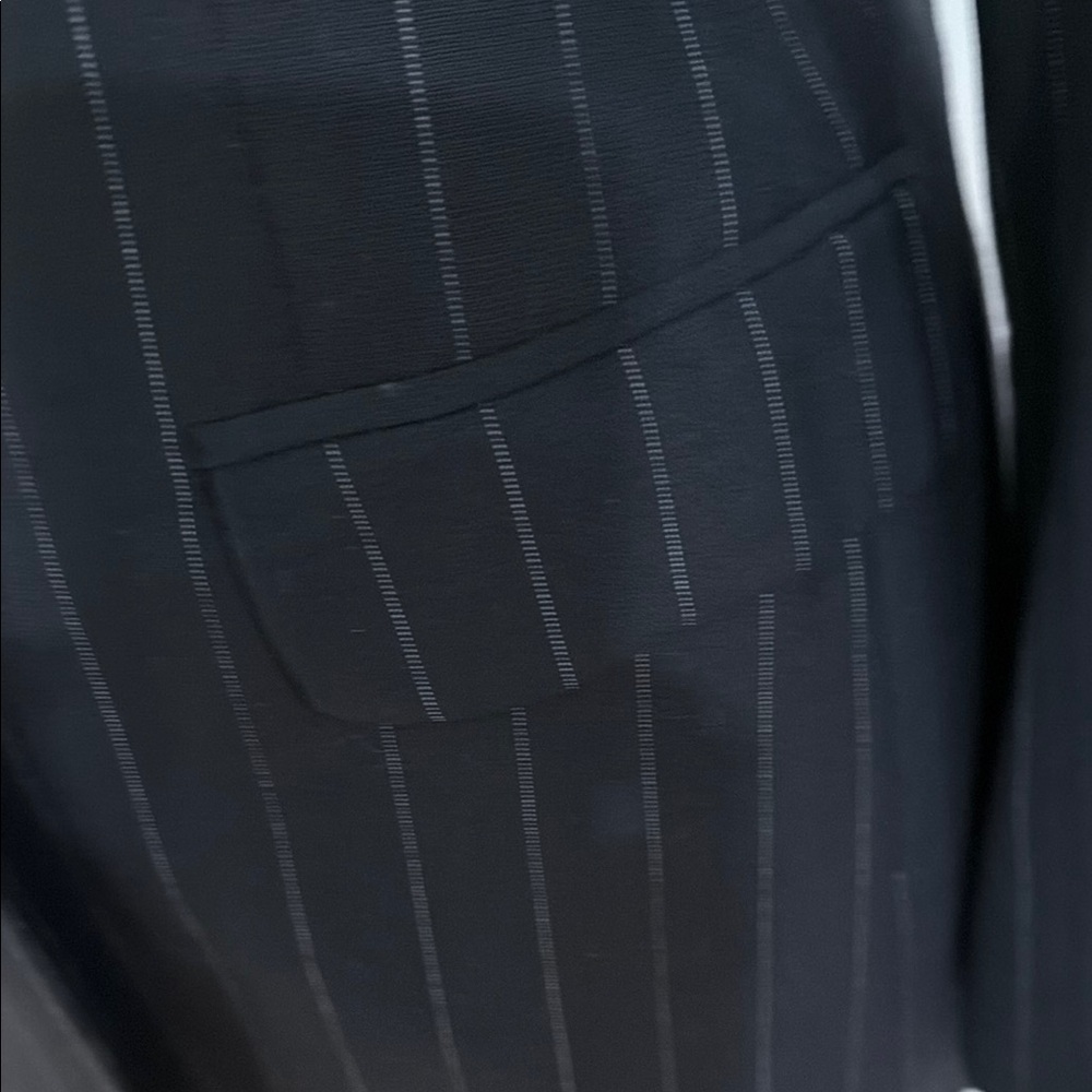 Lauren Ralph Lauren Charcoal Striped Blazer - Picture 3 of 16